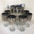 Dorothy Thorpe Style Grape Pattern Silver Fade Ice Bucket WithTongs and Six 12 Oz. Tumblers - Set of 8 For Sale - Image 13 of 13