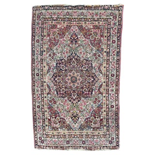 Antique Kirman Lavar Rug, 1890s For Sale