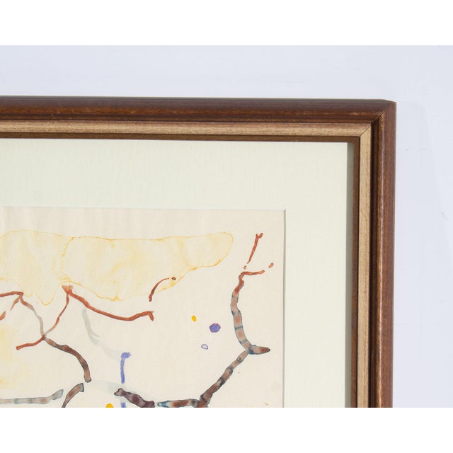 Abstract Watercolor Painting by Walter Sorge For Sale In Indianapolis - Image 6 of 7