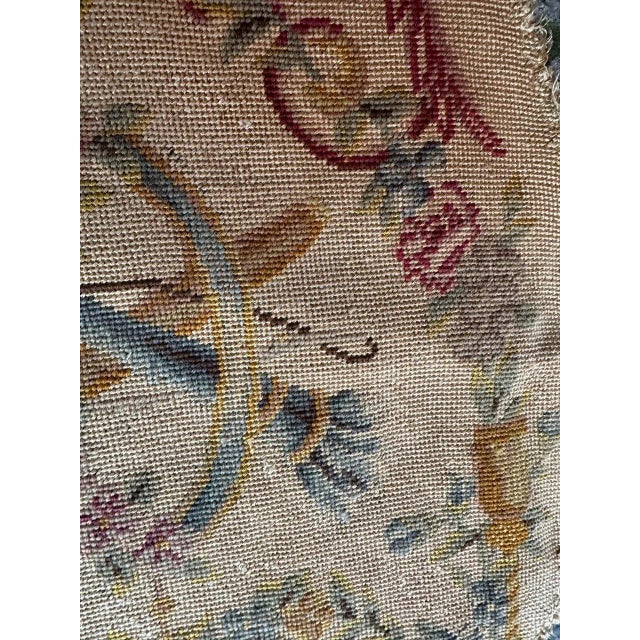 Textile French Needlepoint Chair Cover Tapestry from Bobyrug, 1890s For Sale - Image 7 of 10