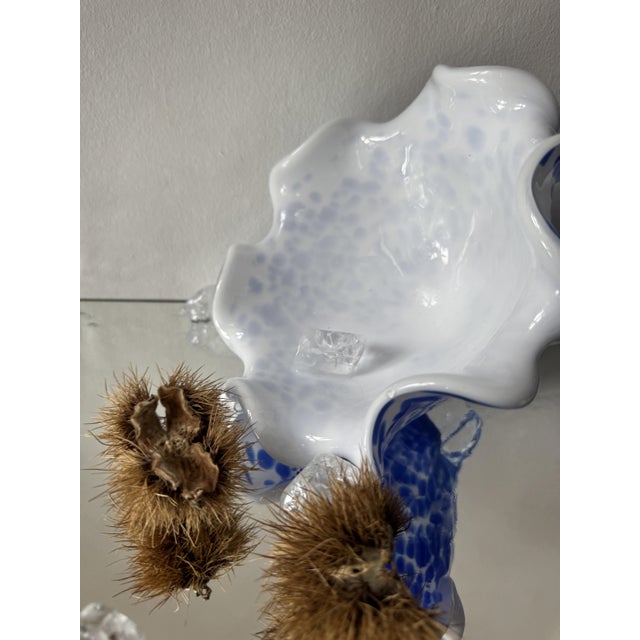 Sculptural Art Glass Bowl, 1990s For Sale - Image 9 of 16
