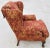 Vintage Chippendale Wingback Damask Armchair For Sale - Image 4 of 8