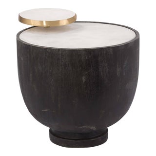 Regina Andrew Theo Wood Accent Table, Ebony For Sale