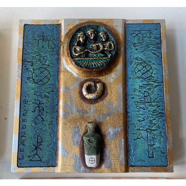 Modern Icons in Ceramic and Bronze by Mogens Leander, 2000s, Set of 4 For Sale - Image 3 of 15