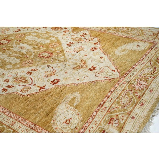 Antique Oushak Rug 9'11'' x 13'5'' For Sale - Image 9 of 12