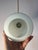 Metal Opal Glass Pendant Lamp with Teak and Brass Cable, Denmark For Sale - Image 7 of 11