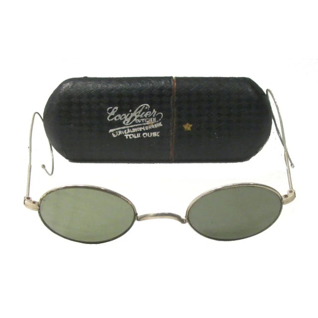 French Spectacles/Eyeglasses & Case For Sale - Image 4 of 4