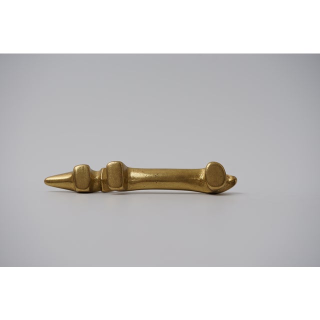 Gold Vintage Brass Bottle Opener in the Shape of a Dachshund by Walter Bosse for Herta Baller, 1950s For Sale - Image 8 of 11