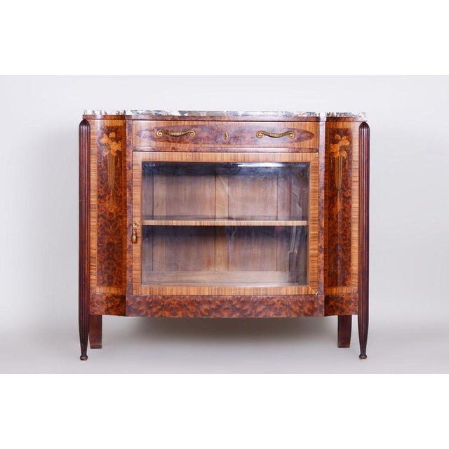 Art Deco Mahogany, Marble and Bronze Buffet by Paul Follot, France, 1920s For Sale - Image 3 of 18