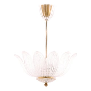 Hanging Lamp in Brass and Glass by Carl Fagerlund, 1960s For Sale