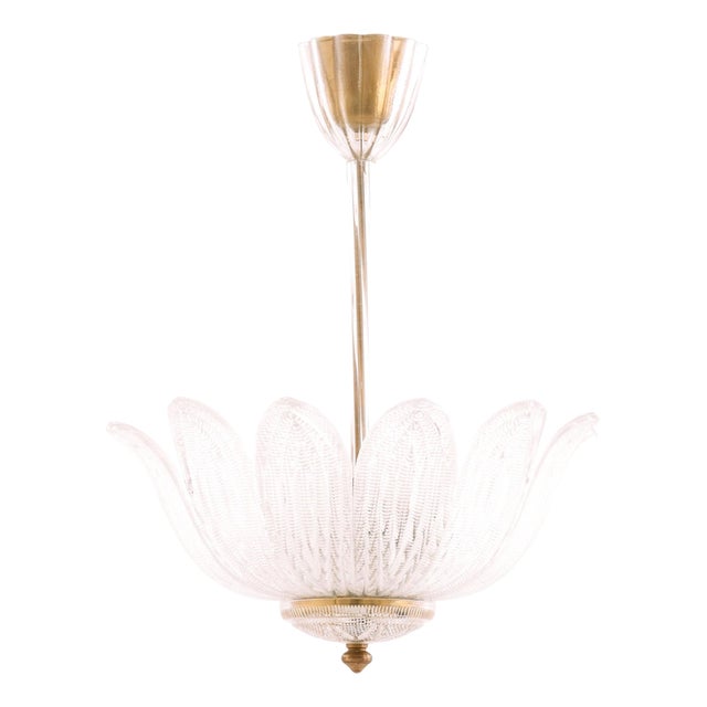 Hanging Lamp in Brass and Glass by Carl Fagerlund, 1960s For Sale