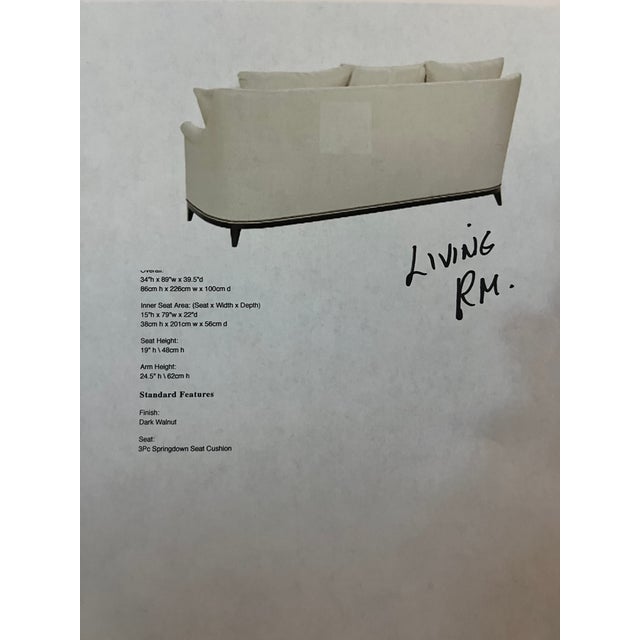 Contemporary Hickory Chair Jules Sofa For Sale - Image 3 of 4