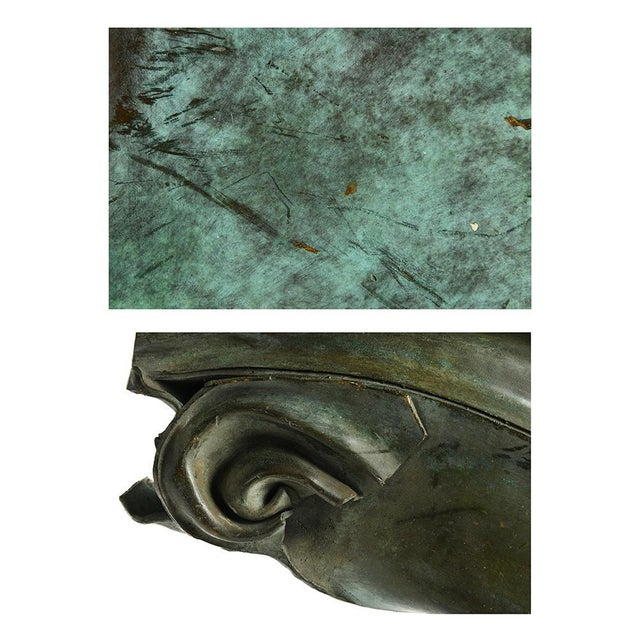 Bronze Sculpture Fragment on Base For Sale - Image 3 of 5
