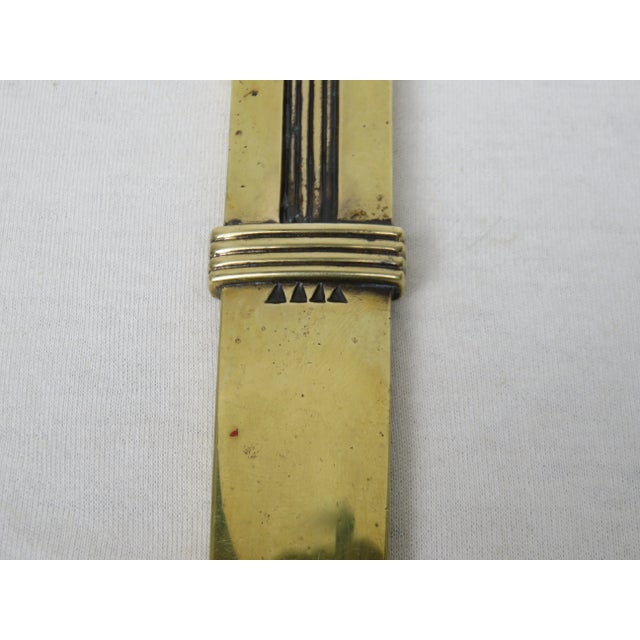 Metal Antique Brass Letter Opener For Sale - Image 7 of 9