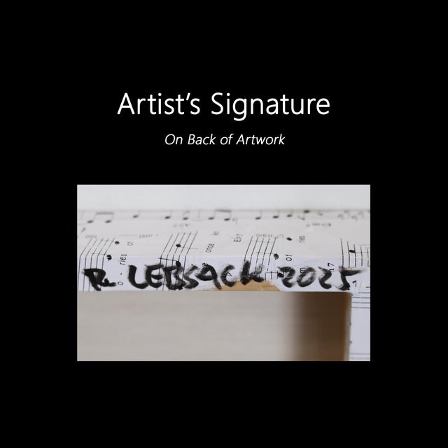 Memories Cast Adrift - Original Figurative Mixed Media and Sheet Music Surrealist Inspired Art by Robert Lebsack For Sale - Image 9 of 9