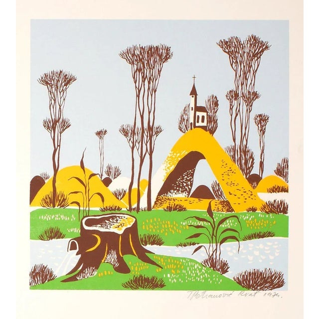 Hand signed and dated lower right. Very good conditions. Tomislav Petranovic Rvat is a great Master of Croatian naive...