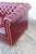 Burgundy Oxblood, Burgundy Leather Tufted Chesterfield Long Couch Sofa 6040 For Sale - Image 8 of 15
