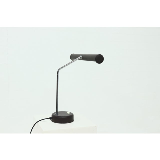 Black Vintage Tubular Fluorescent Desk Lamp, 1970s For Sale - Image 8 of 8