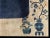 1930s 1920s Navy Open Field Floral Deco Antique Chinese Peking Room Size Rug For Sale - Image 5 of 6