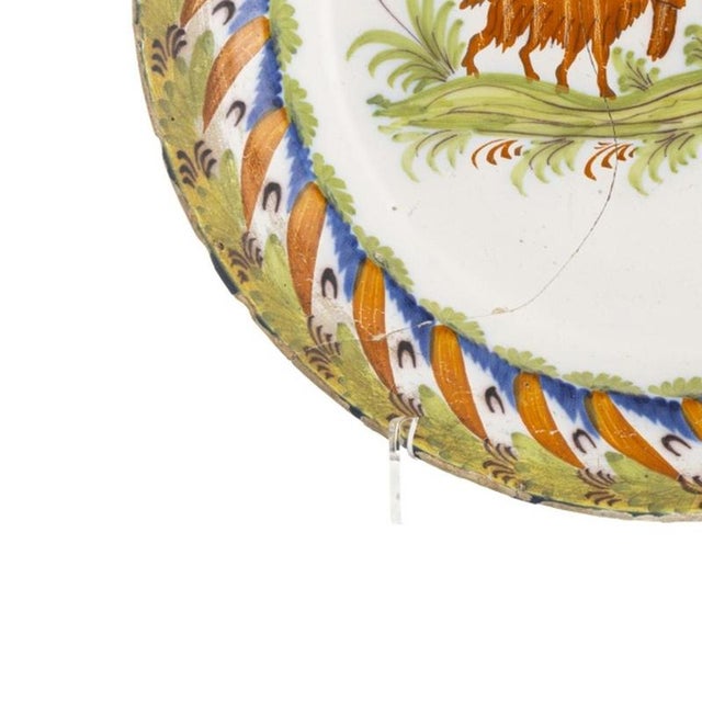 19th Century Earthenware Plate For Sale - Image 3 of 6