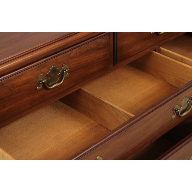 Henkel Harris Cherry 9 Drawer Double Dresser For Sale In Philadelphia - Image 6 of 15