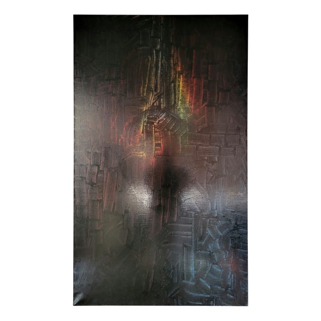 Large Abstract Composition, 1990s, Canvas Painting For Sale