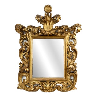 Antique Gilded Florentine Mirror, 19th Century For Sale