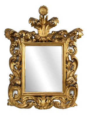 Antique Gilded Florentine Mirror, 19th Century