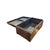 Rustic Vintage Floral Distressed Deep Red Rectangular Wood Trunk Box For Sale - Image 3 of 9