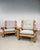Mid-Century Brutalist French Oak Armchairs, 1920s, Set of 2 For Sale - Image 9 of 9