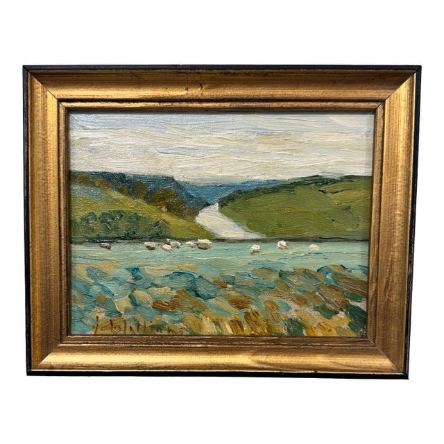 Original Oil Painting of Sheep For Sale