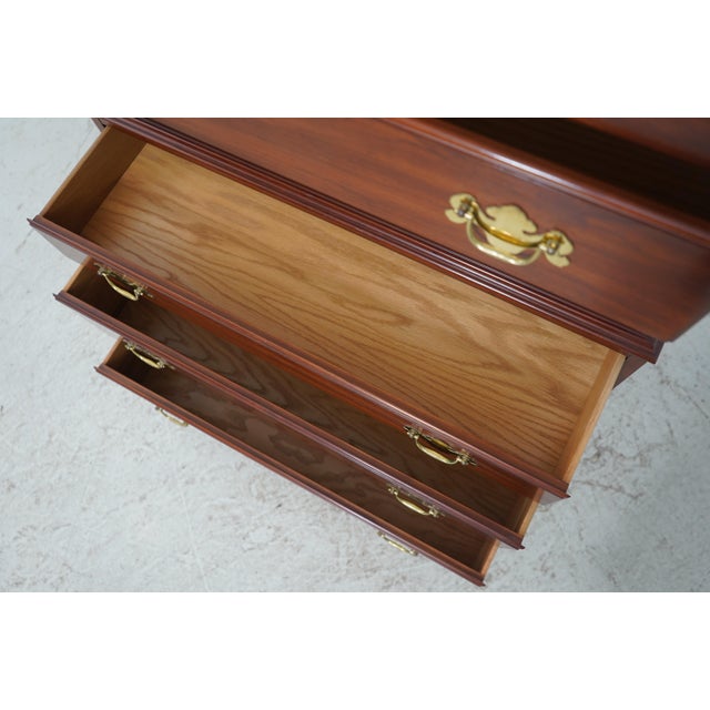 1980s Henkel Harris Cherry Rafferty High Chest For Sale - Image 5 of 15