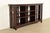 Stickley Harvey Ellis Collection Mission Arts & Crafts Inlaid Cherry Wood Slatted Triple Bookcase For Sale - Image 12 of 12