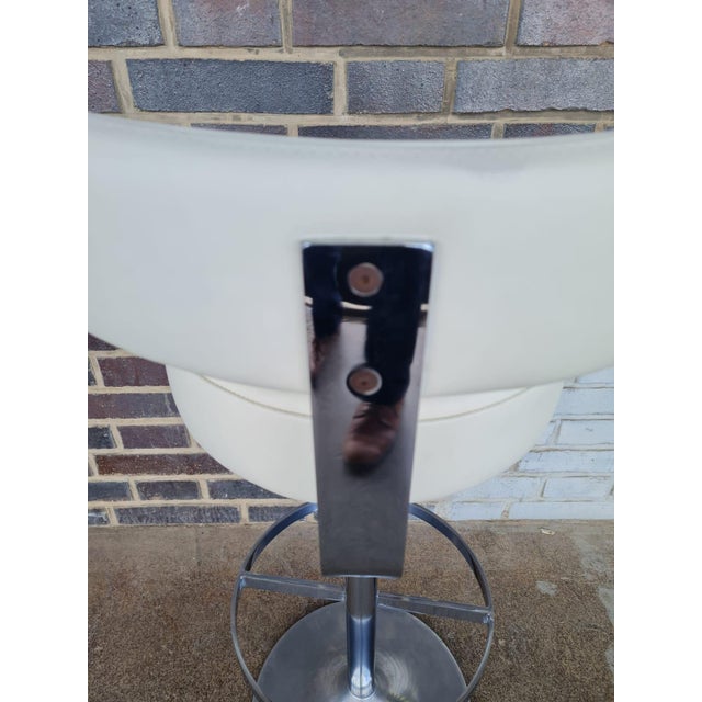 Industrial Vintage French Bar Stools, 1980s, Set of 3 For Sale - Image 3 of 12