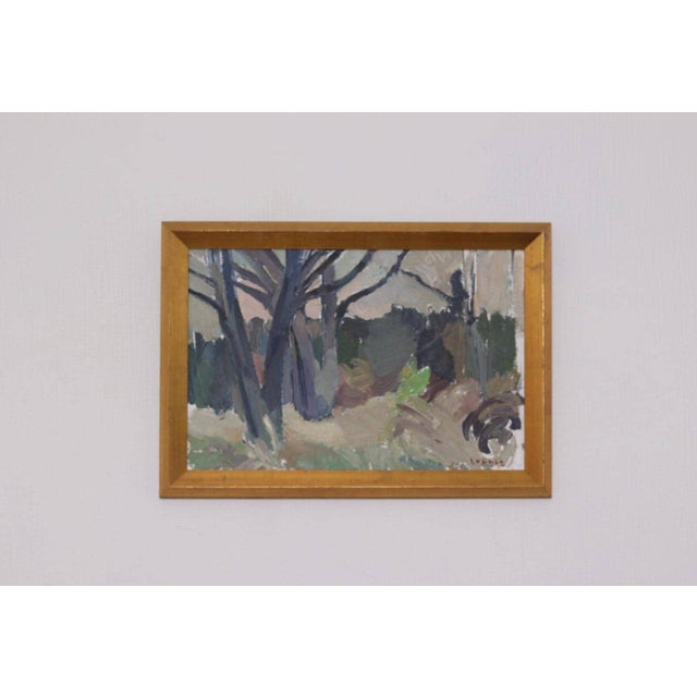 Bengt Crantz, Abstract Woodland, 1960s, Oil on Panel, Framed For Sale - Image 6 of 14