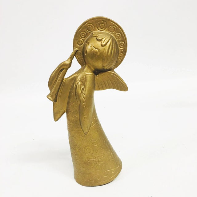 Vintage 1960s Paper Mache Christmas Angel For Sale In Boston - Image 6 of 6