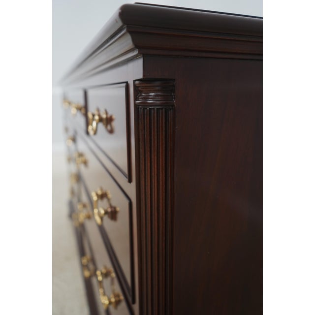 Henkel Harris Mahogany 9 Drawer Dresser For Sale - Image 14 of 17