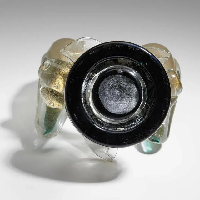 Brown Glass Parrots Sculpture by Alfredo Barbini, 1950 For Sale - Image 8 of 9