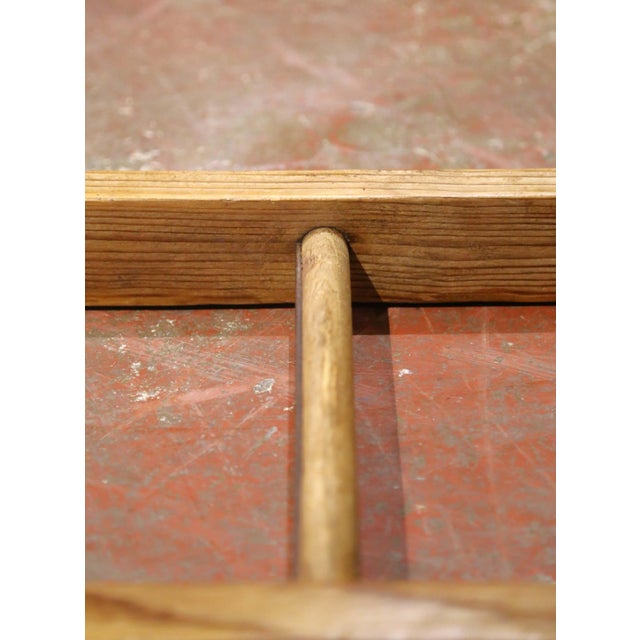 19th Century French Pine Library Ladder With 11 Steps For Sale - Image 9 of 9