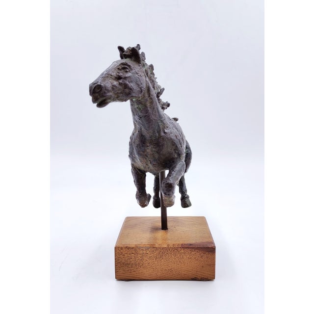 Black Bronze Running Horse by Piero Augusto Donati, Italy, 1980s-1990s For Sale - Image 8 of 12