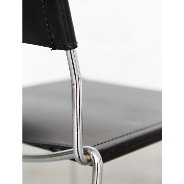 Leather Barstools by Giandomenico Belotti for Alias, 1980s, Set of 6 For Sale - Image 6 of 18