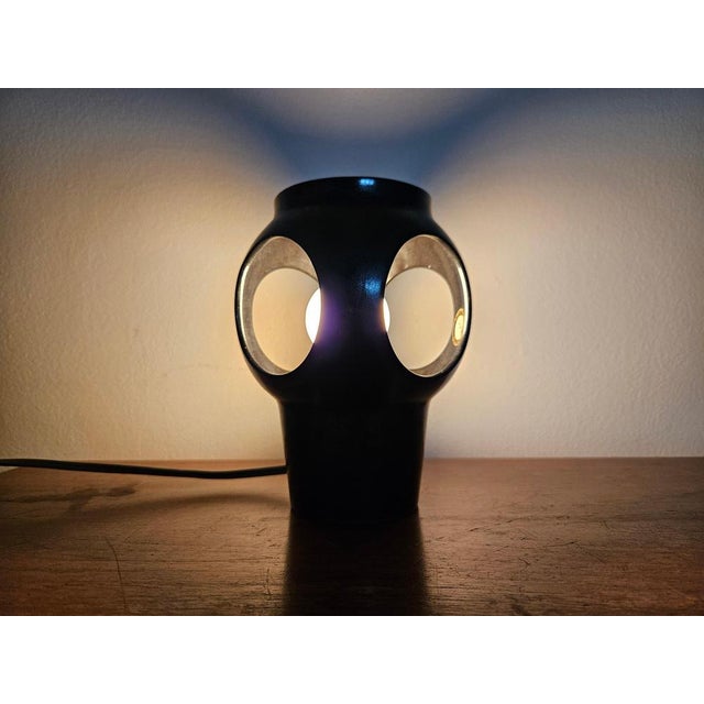 Mid-Century Space Age Ceramic Table Lamp, 1970s For Sale - Image 11 of 16