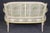 French French Louis XVI Style Paint Decorated Settee For Sale - Image 3 of 13