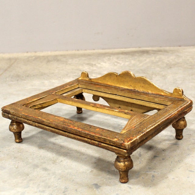 Antique Italian Gilded Table Lectern, 1800s For Sale - Image 11 of 15