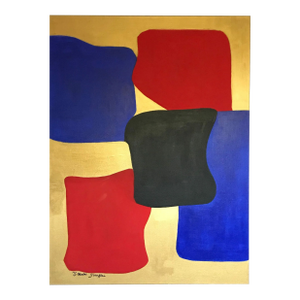 Grace Absi & J Merhi Composition 4 Acrylic Painting on Canvas 2019