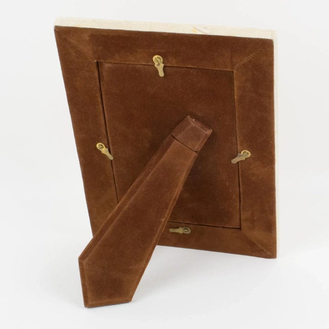 1980s Maitland-Smith Tessellated Marble Travertine Stone Picture Frame For Sale - Image 5 of 7