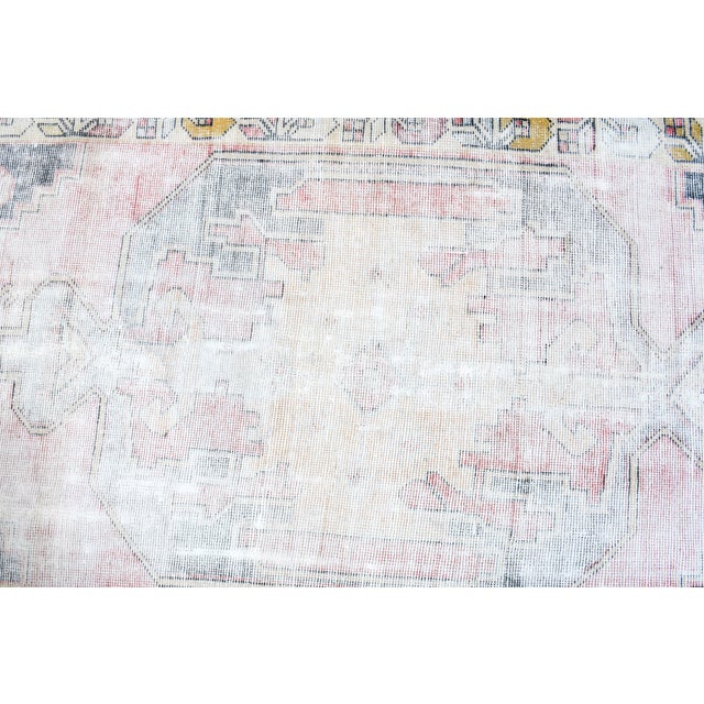 1970s Vintage Turkish Handmade Wool Cotton Runner Rug For Sale - Image 11 of 11