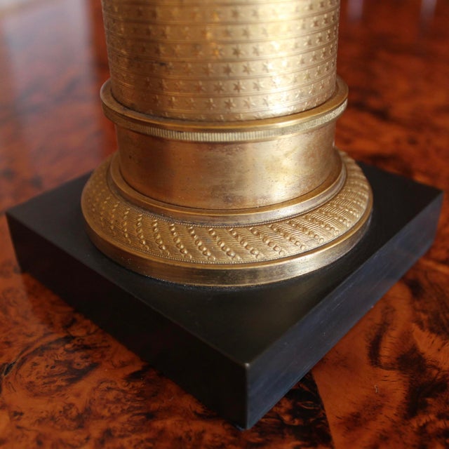 Pair of Continental Gilt Figural Neoclassical Candelabra For Sale - Image 6 of 15