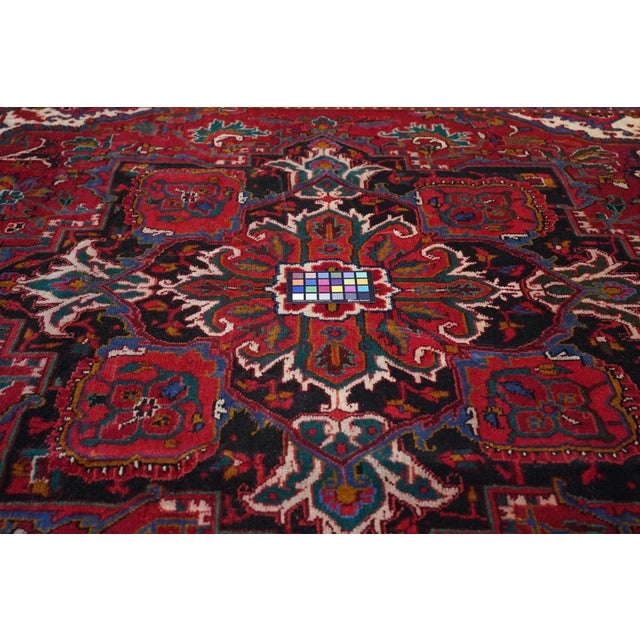 Vintage Heriz Rug 8'0'' X 11'6'' For Sale - Image 12 of 12