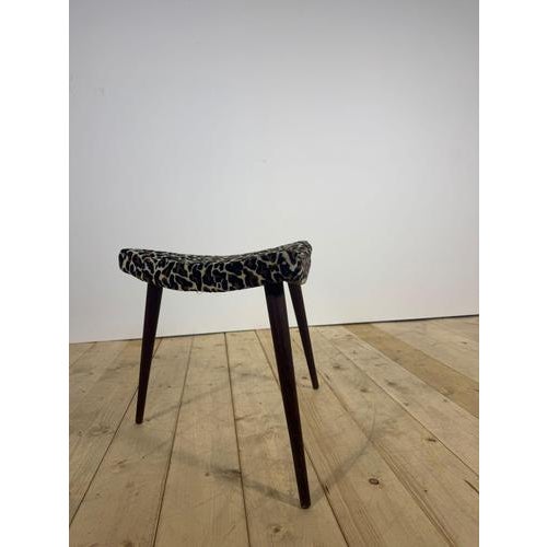 Vintage Scandinavian Triangular Ottoman For Sale - Image 4 of 5